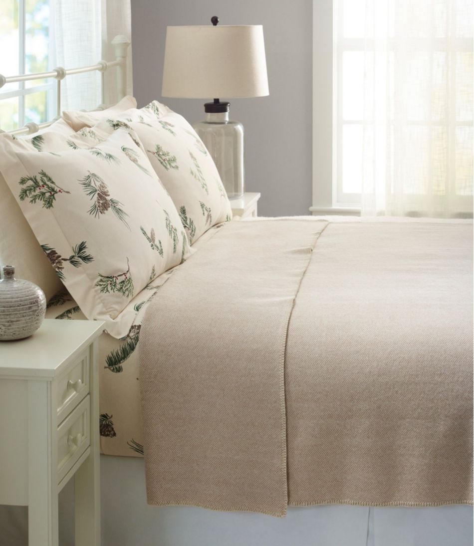 Washable Wool Blanket, Herringbone - Image 7