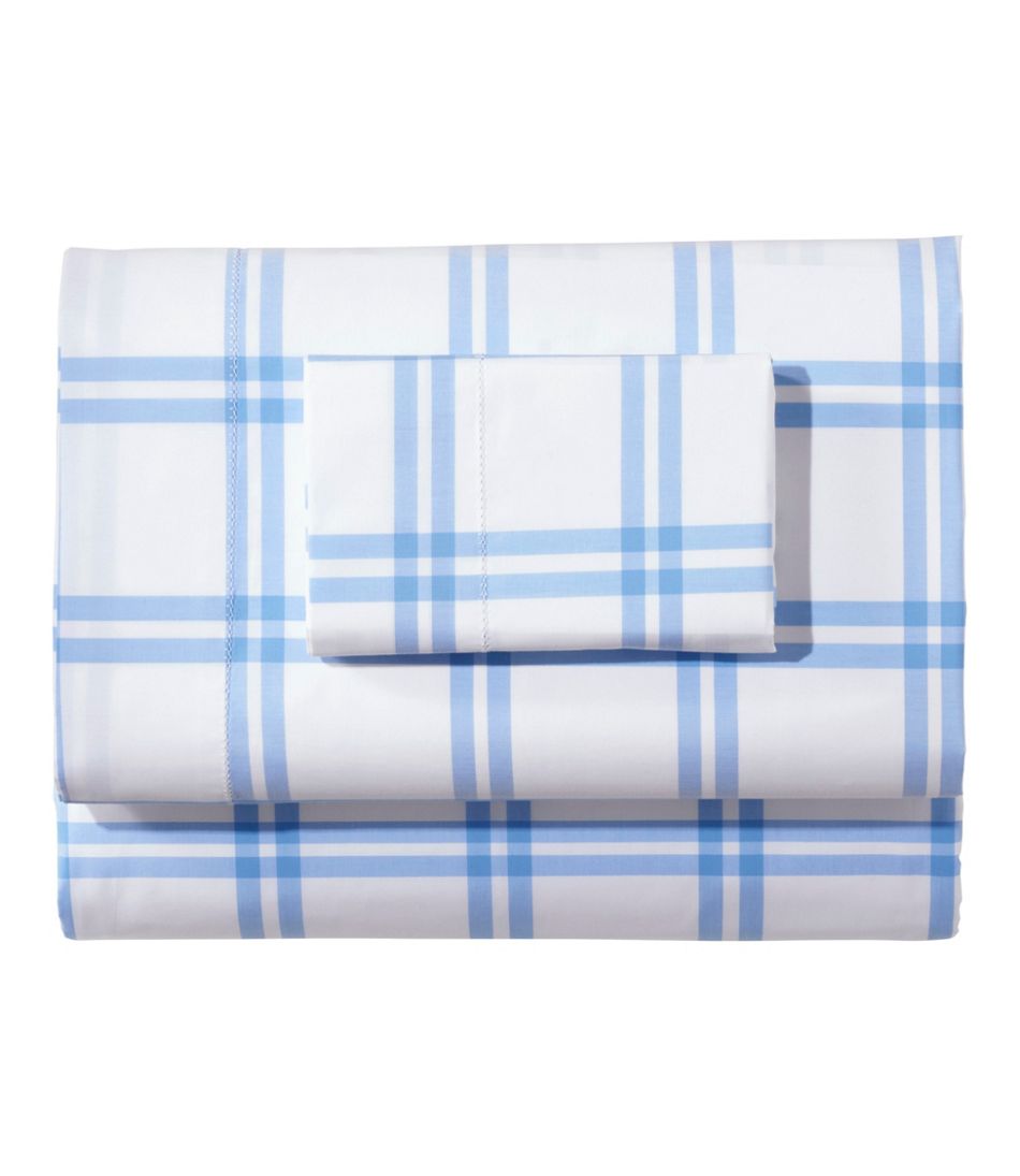 280-Thread-Count Pima Percale Sheet Collection, Windowpane