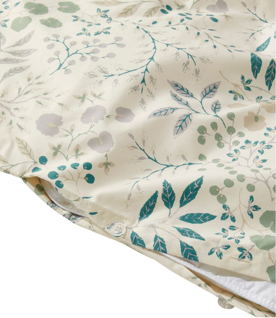 280-Thread-Count Pima Cotton Percale Comforter Cover Collection, Print - Image 5