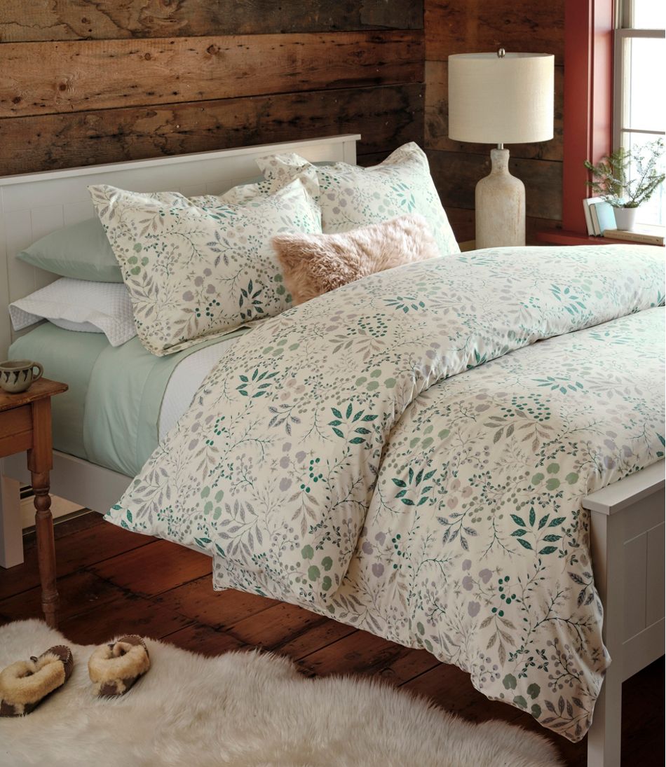 280-Thread-Count Pima Cotton Percale Comforter Cover Collection, Print - Image 7