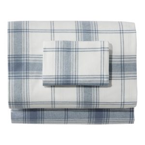 Organic Flannel Sheet Collection, Plaid