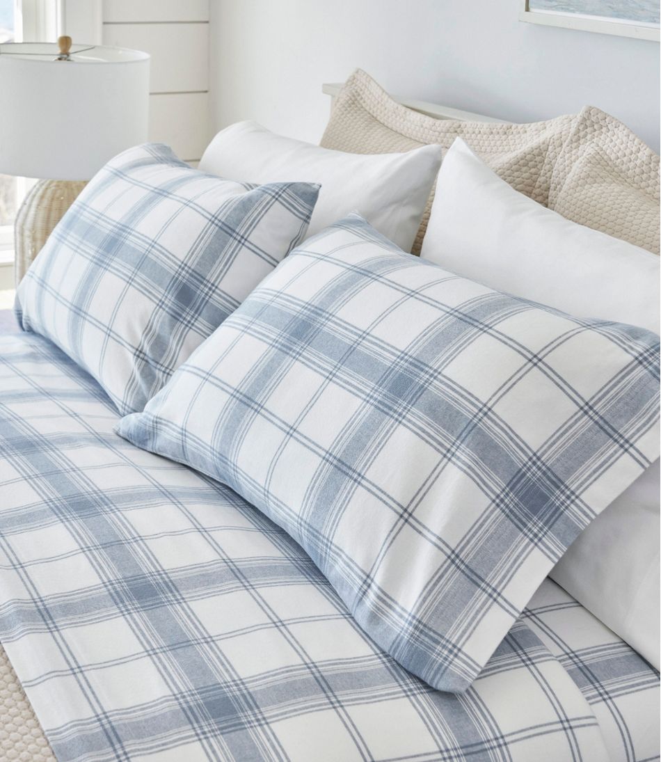 Organic Flannel Sheet Collection, Plaid - Image 2
