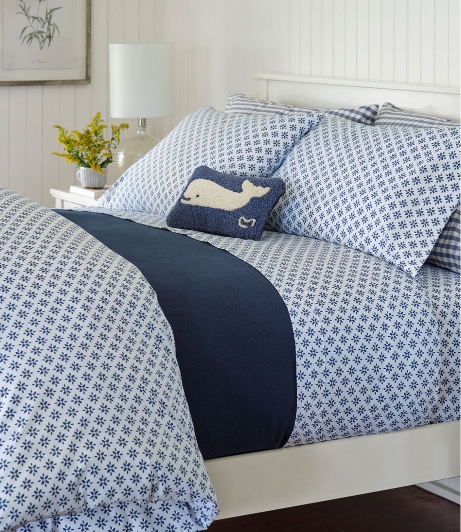 Sunwashed Percale Sheet Collection, Block Floral Print - Image 2