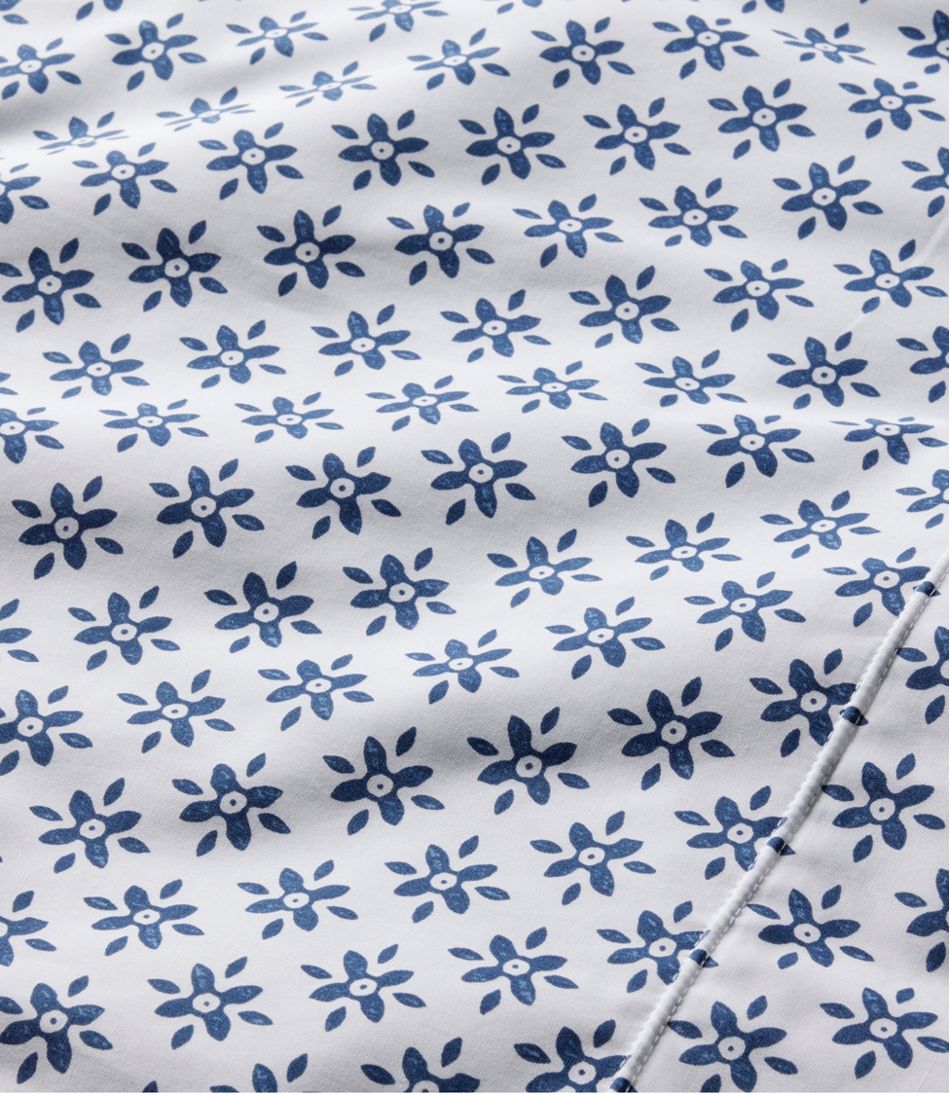 Sunwashed Percale Sheet Collection, Block Floral Print - Image 4