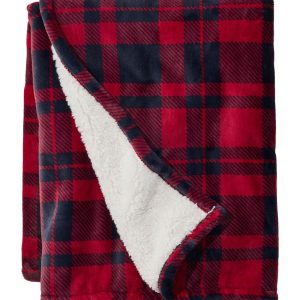 Wicked Plush Sherpa Throw, Plaid