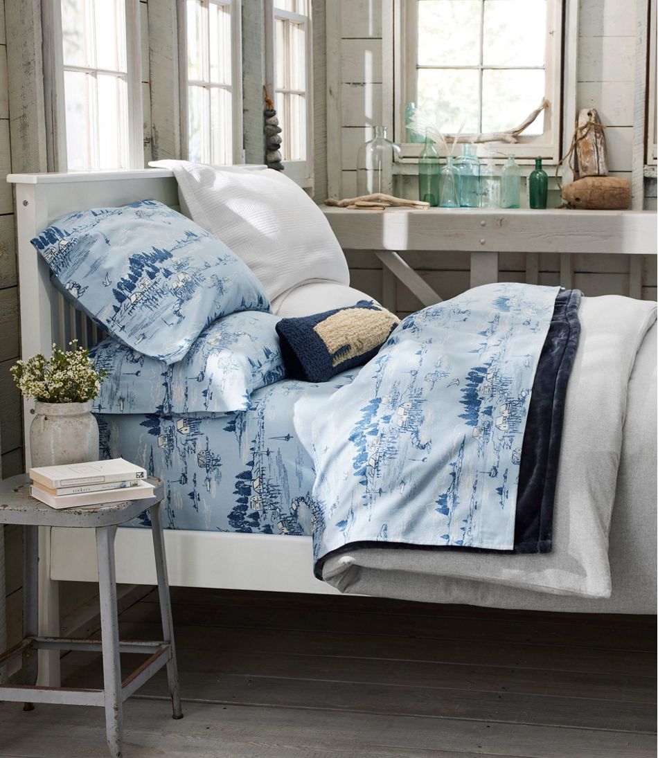 Coastal Landscape Flannel Sheet Collection - Image 2