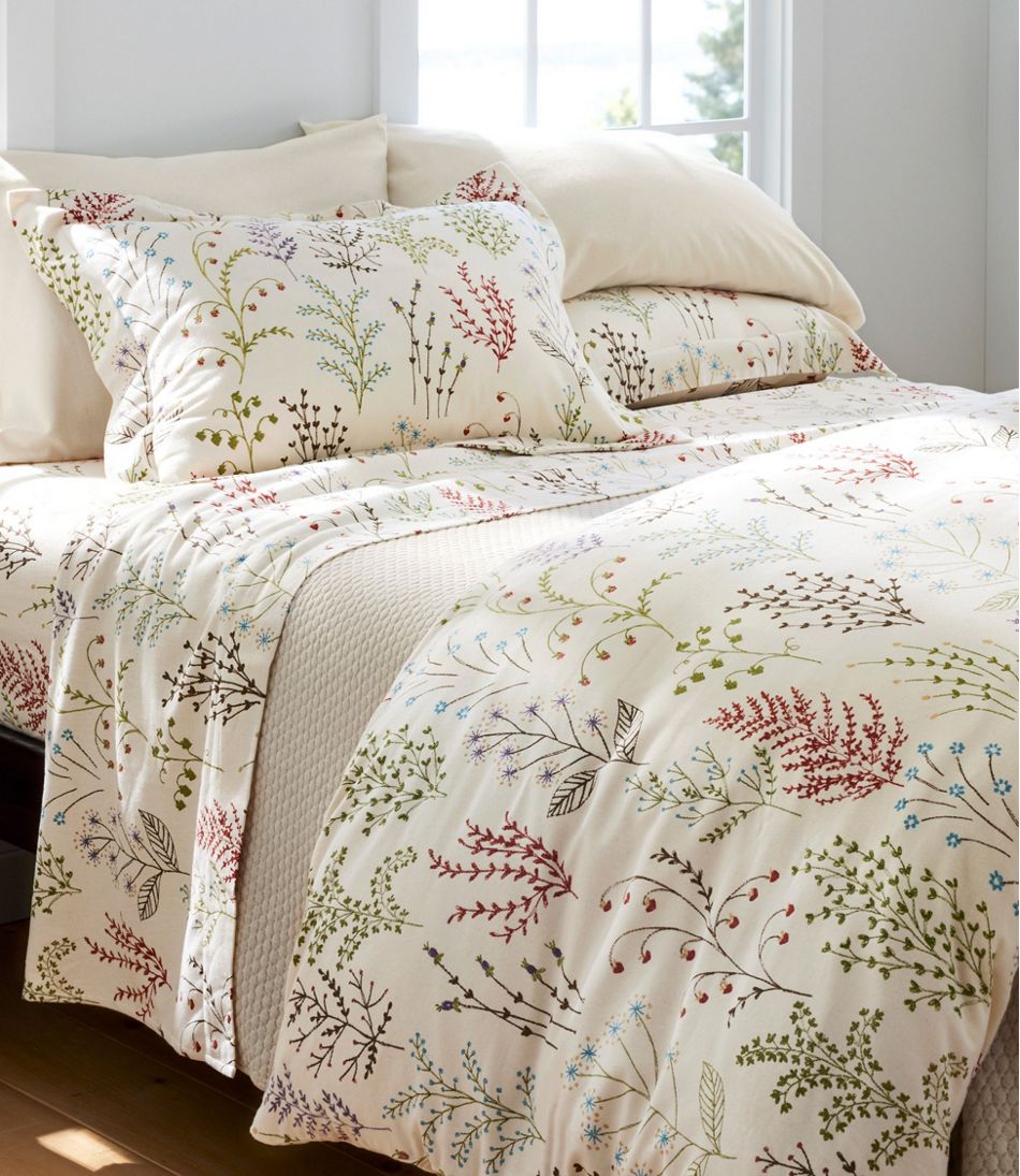 Botanical Floral Flannel Comforter Cover Collection - Image 2