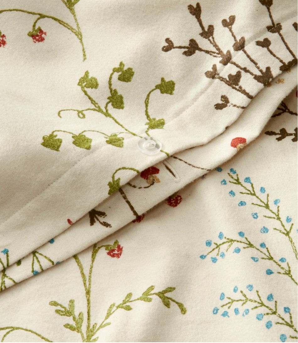 Botanical Floral Flannel Comforter Cover Collection - Image 4