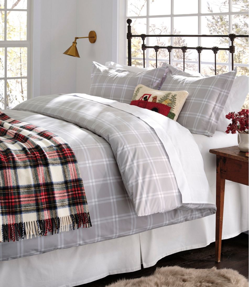 L.L.Bean Washable Wool Throw, Plaid 54" x 60" - Image 3