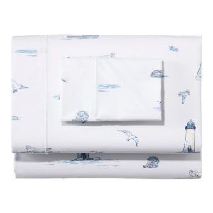Nautical Boats Percale Sheet Collection