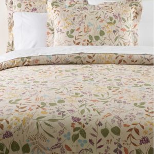 Birch Floral Percale Comforter Cover Collection