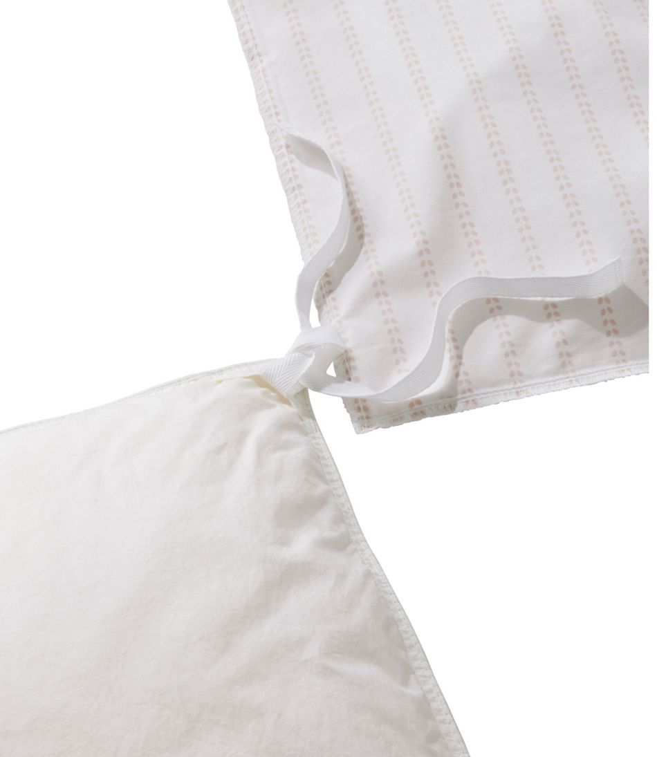 Sunwashed Percale Comforter Cover, Stripe Leaf - Image 3