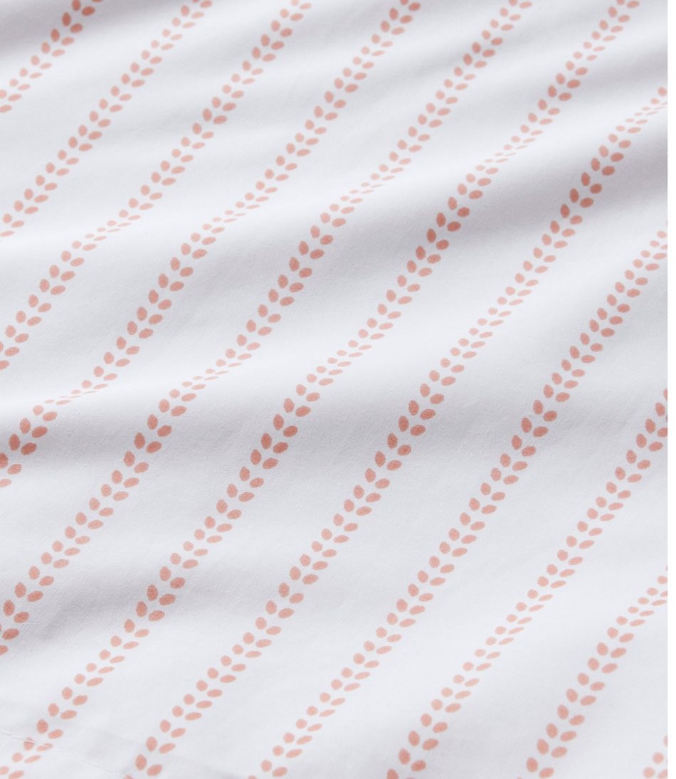 Sunwashed Percale Comforter Cover, Stripe Leaf - Image 5