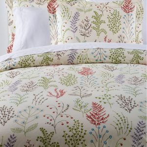 Botanical Floral Percale Comforter Cover Collection
