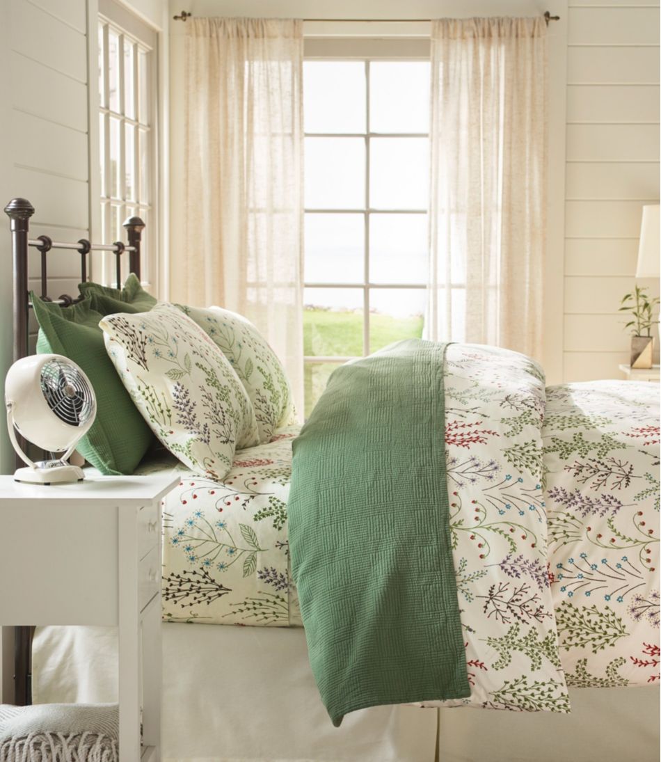 Botanical Floral Percale Comforter Cover Collection - Image 8