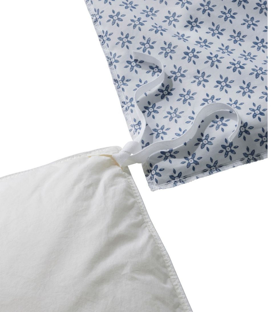 Sunwashed Percale Comforter Cover, Block Floral Print - Image 3