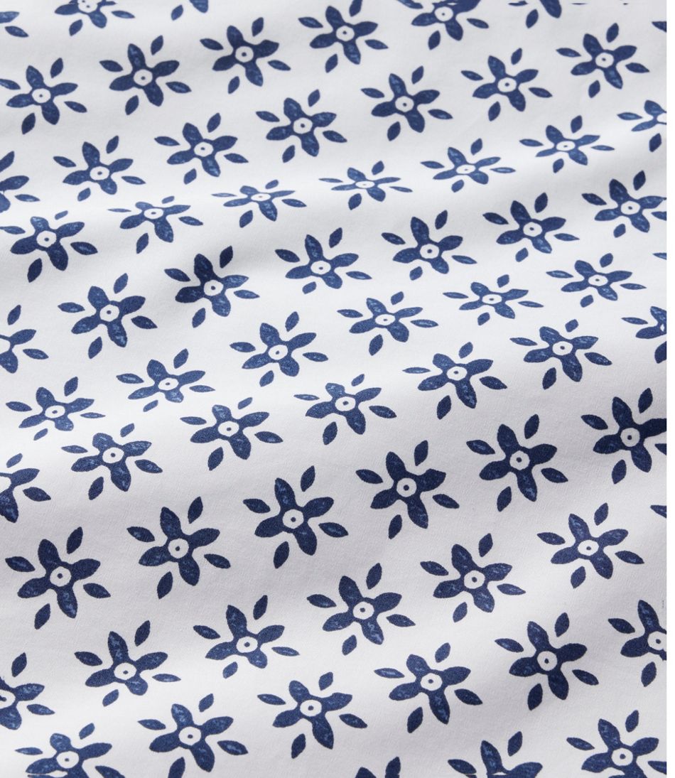 Sunwashed Percale Comforter Cover, Block Floral Print - Image 5