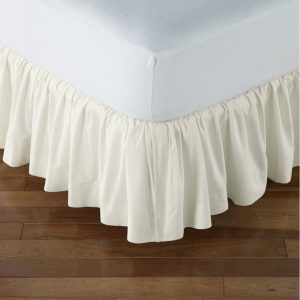 Chambray bed skirt