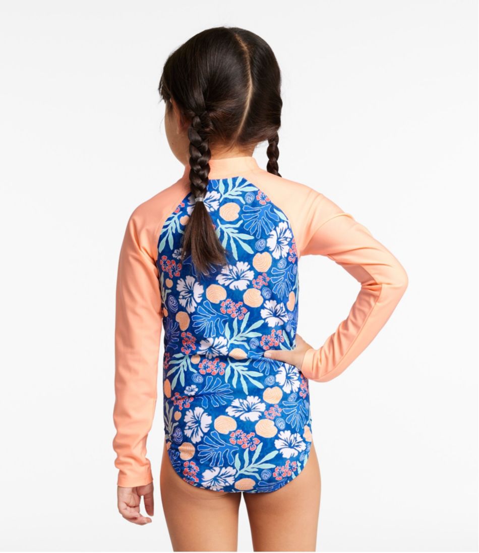 Girls' Watersports Swimwear, Rashguard One-Piece - Image 3