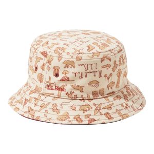 Kids' Bean's Reversible Cotton Bucket Hat
