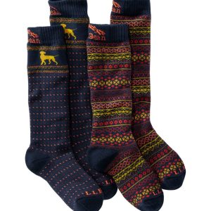 Kids' Winter Snow Sports Socks, 2-Pack