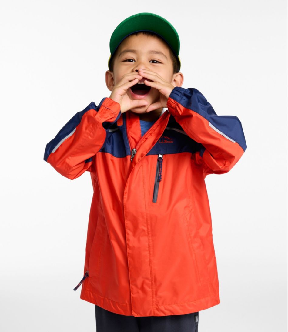 Kids' Trail Model Rain Jacket, Colorblock - Image 2