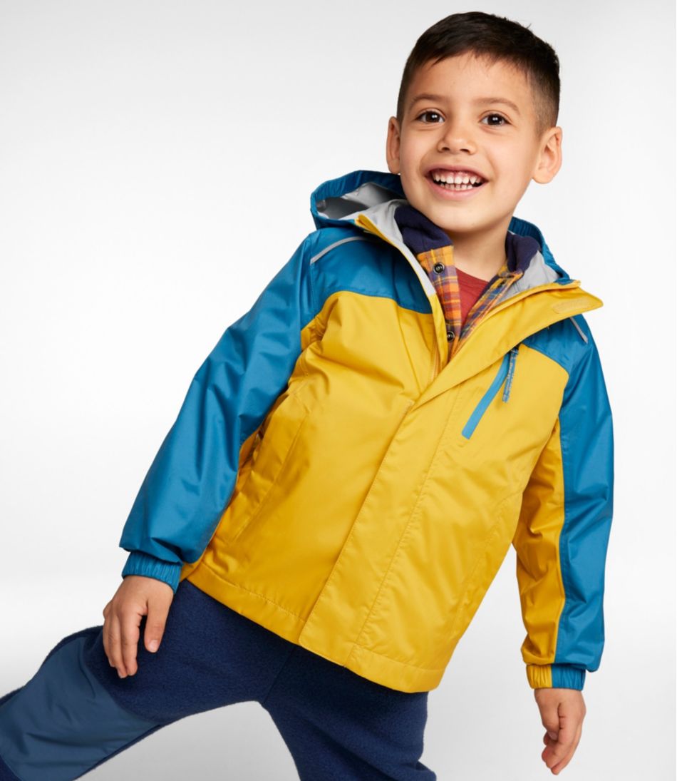 Kids' Trail Model Rain Jacket, Colorblock - Image 3