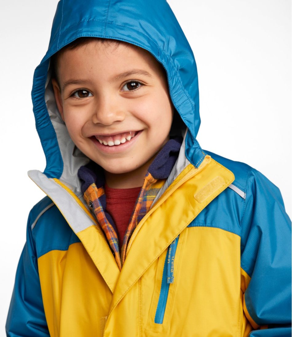 Kids' Trail Model Rain Jacket, Colorblock - Image 4