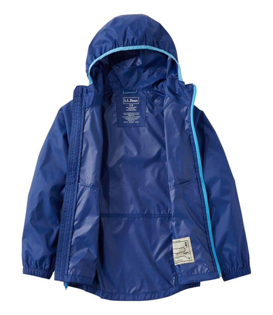 Kids' Wind and Rain Jacket, Reflective Zipper - Image 6