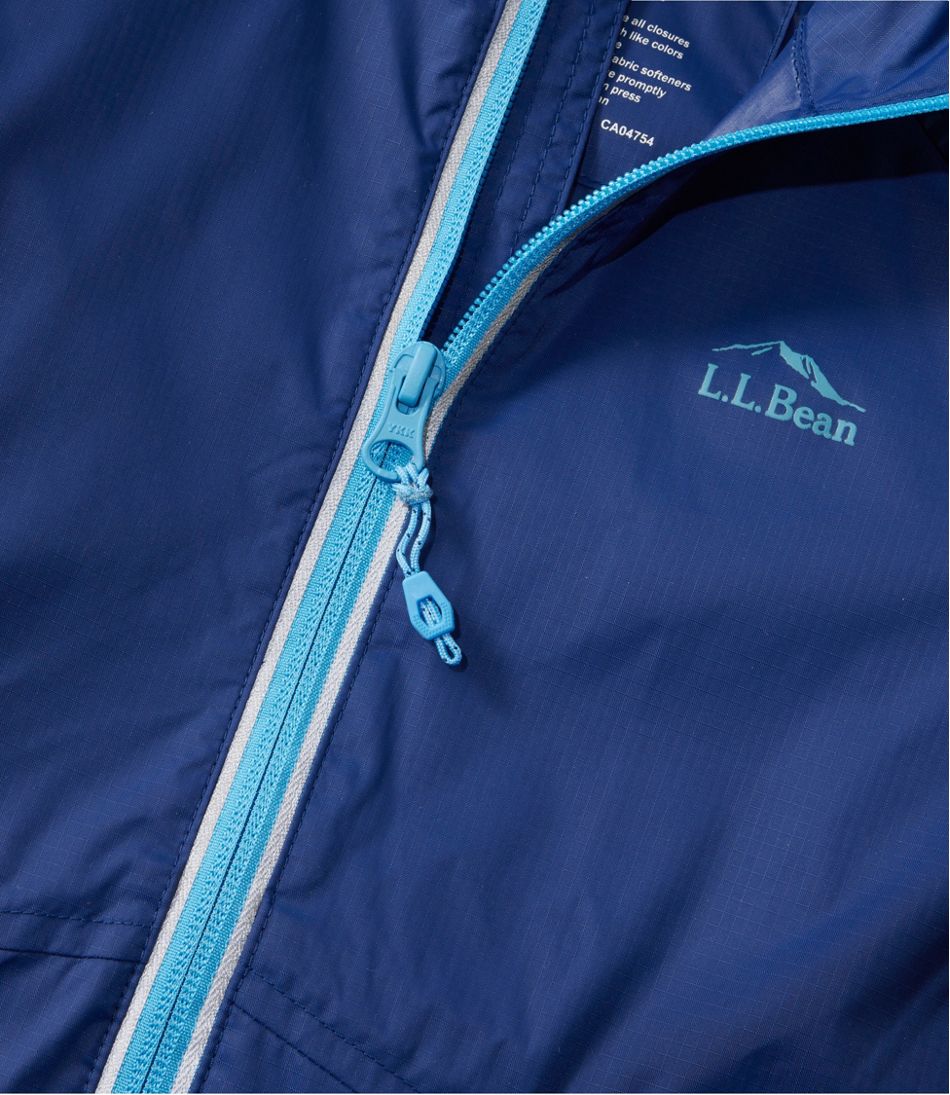 Kids' Wind and Rain Jacket, Reflective Zipper - Image 8