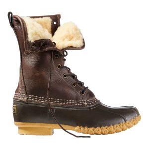 Women's Shearling Lined Bean Boots, 10 Inch