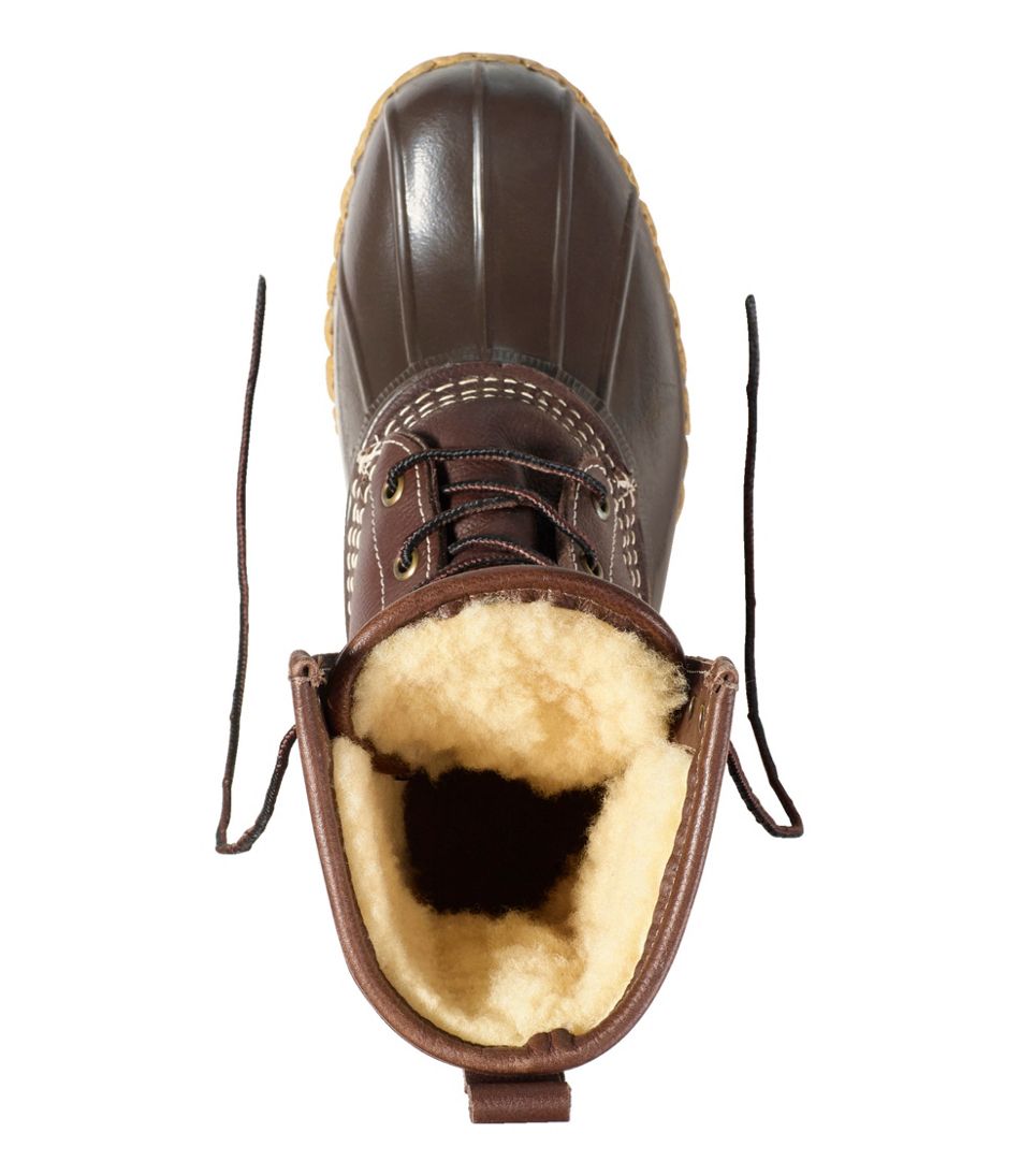 Women's Shearling Lined Bean Boots, 10 Inch - Image 4