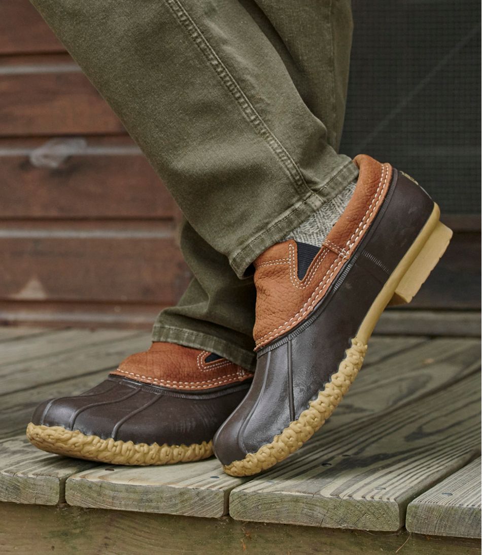 Men's Bean Boots, Slip-On Rubber Mocs - Image 9