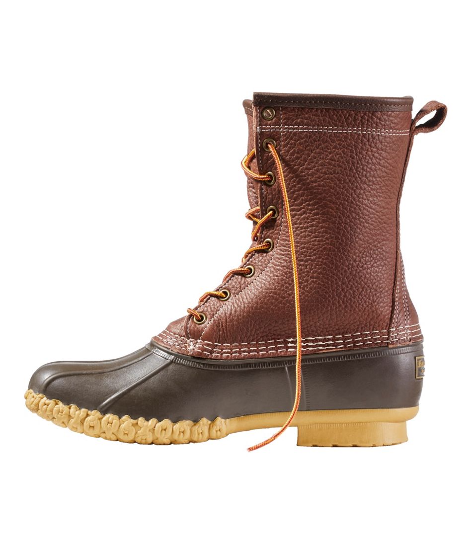 Men's Bean Boots, 10" Shearling-Lined Tumbled Leather - Image 2