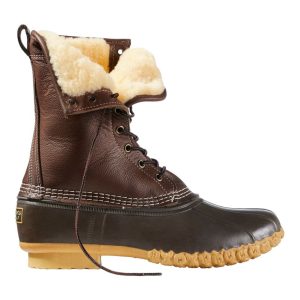 Men's Bean Boots, 10" Shearling-Lined