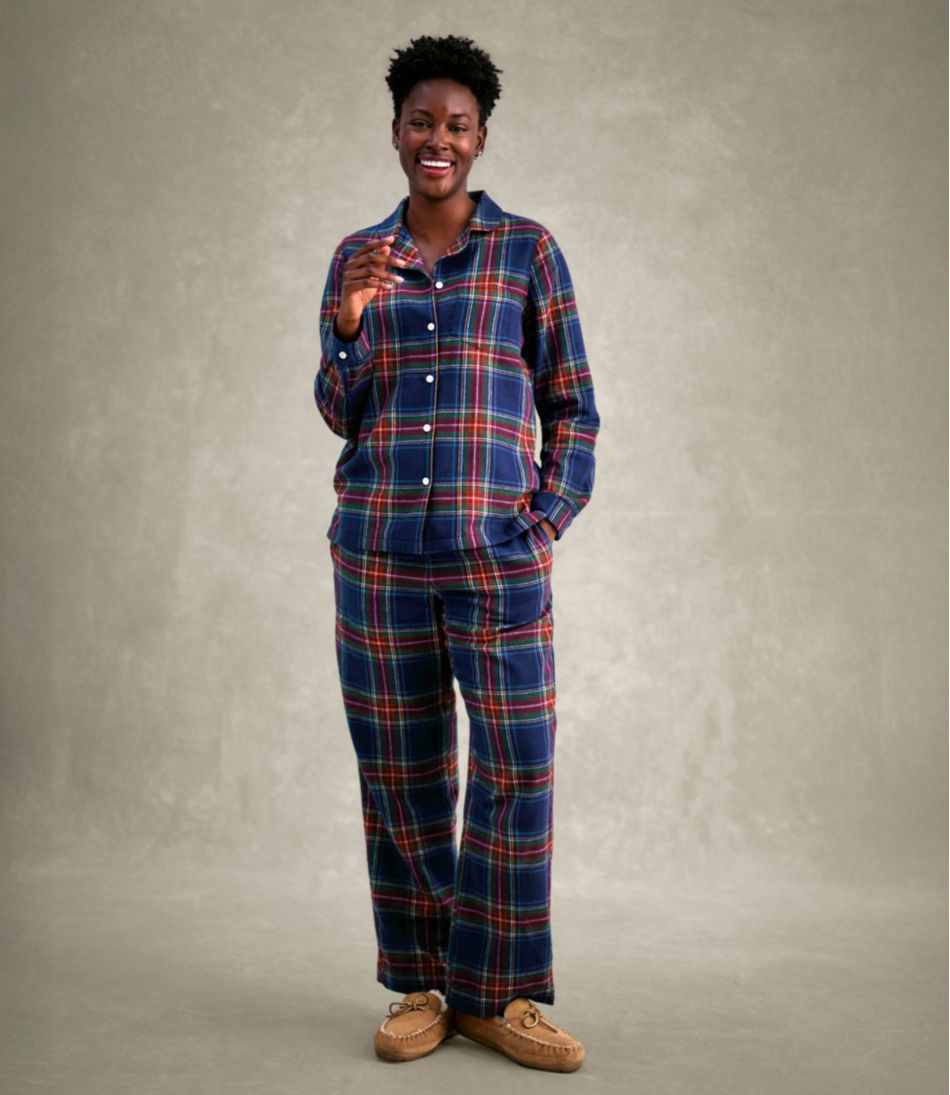 Women's Scotch Plaid Flannel Pajamas - Image 10