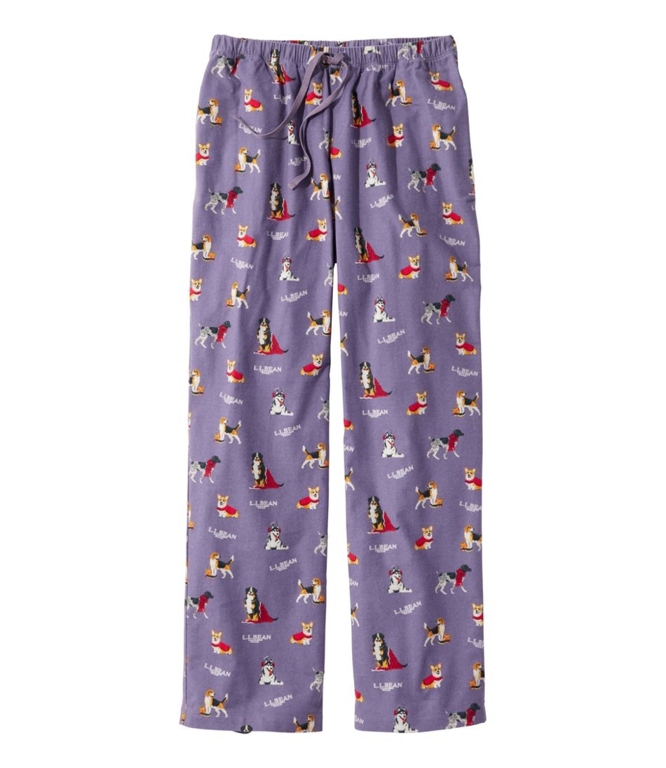 Women's L.L.Bean Flannel Sleep Pants, Print