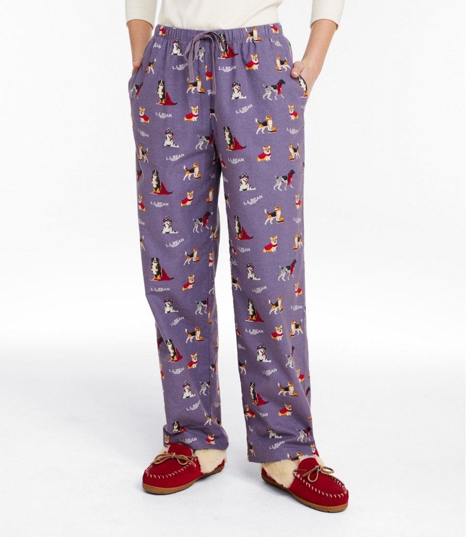 Women's L.L.Bean Flannel Sleep Pants, Print - Image 2