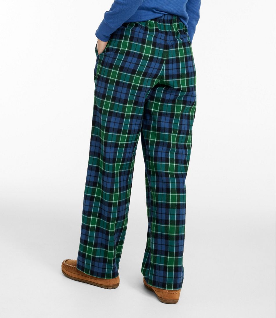 Women's L.L.Bean Flannel Sleep Pants, Plaid - Image 3