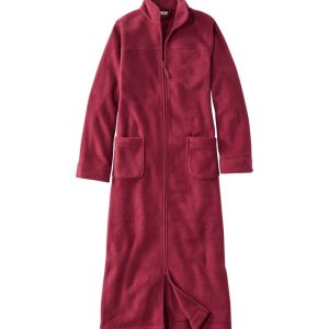 Women's Winter Fleece Robe, Zip-Front