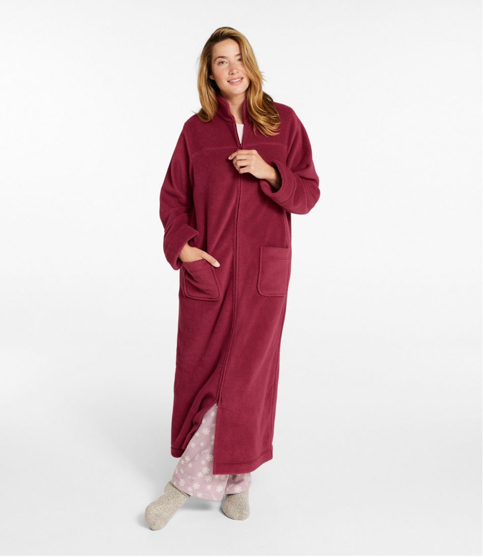 Women's Winter Fleece Robe, Zip-Front - Image 2