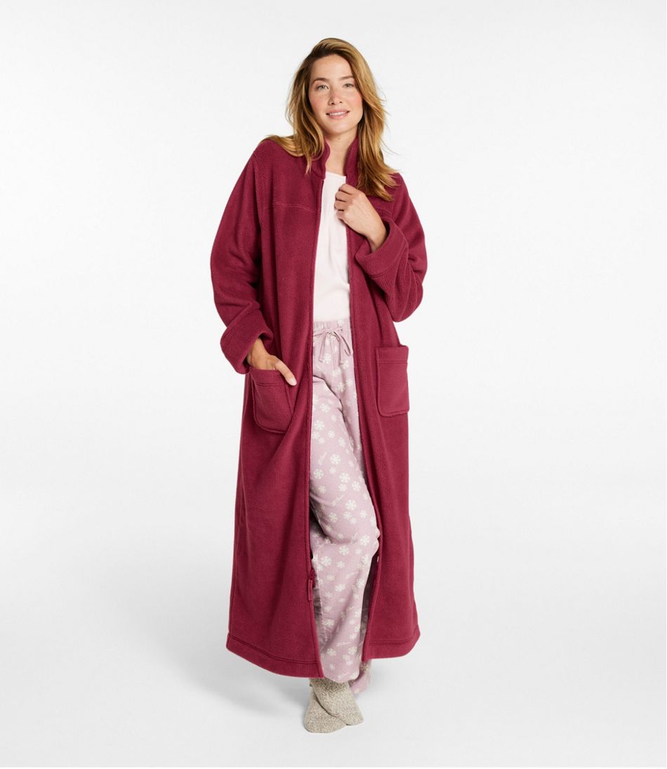 Women's Winter Fleece Robe, Zip-Front - Image 4