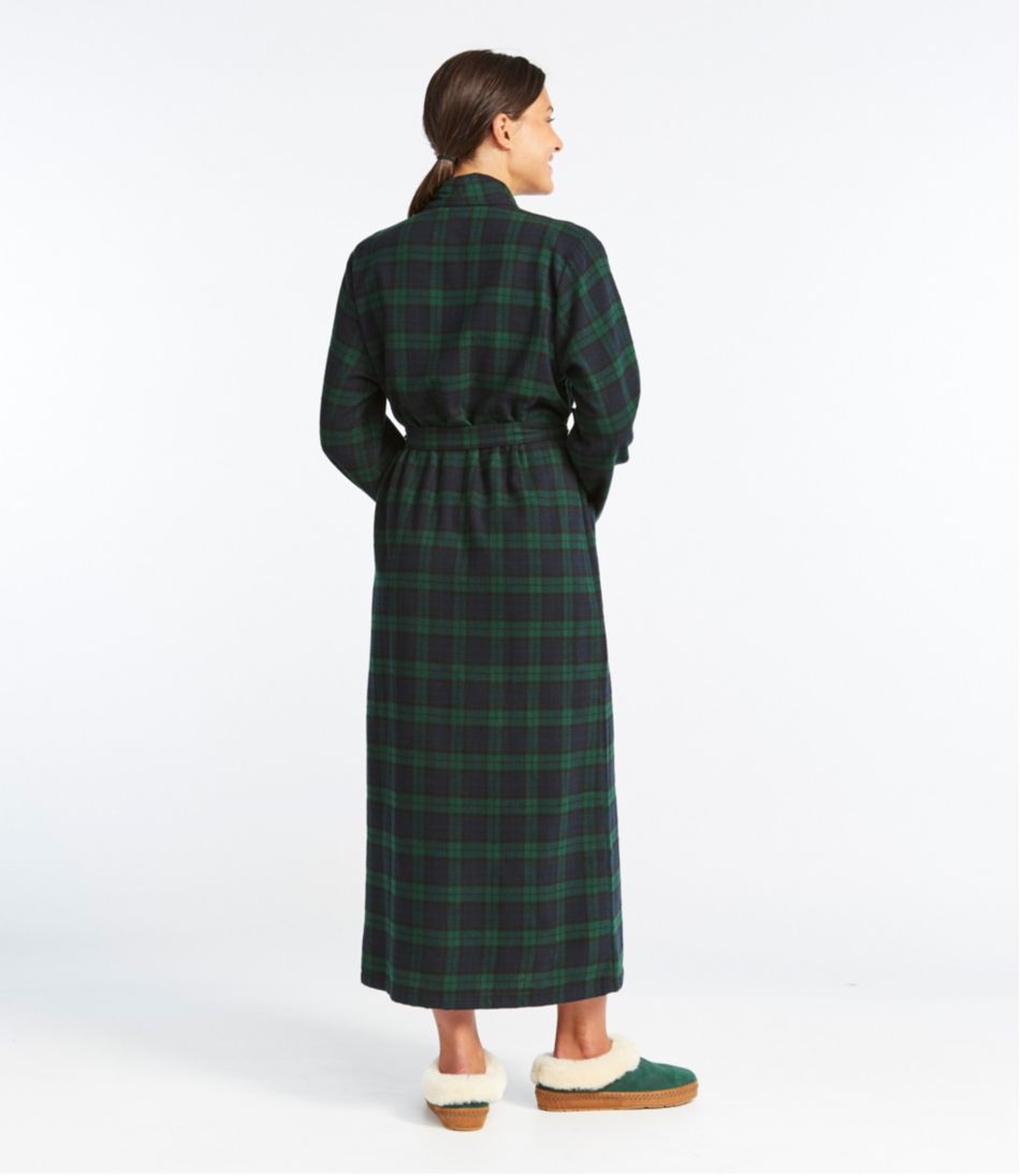 Women's Scotch Plaid Flannel Robe - Image 3