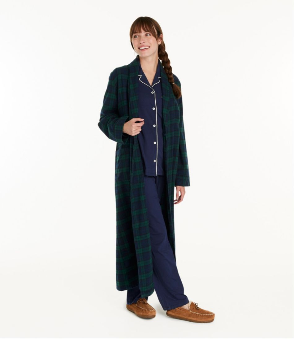 Women's Scotch Plaid Flannel Robe - Image 4