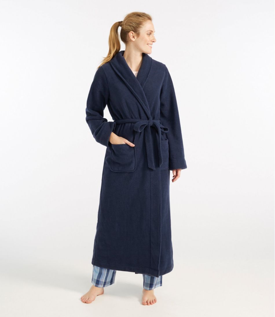 Women's Winter Fleece Robe, Wrap-Front - Image 2