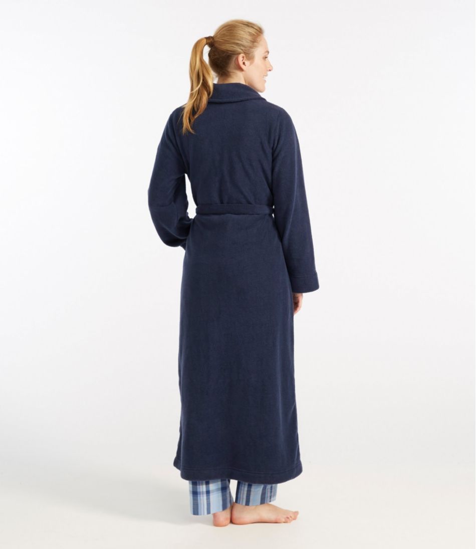 Women's Winter Fleece Robe, Wrap-Front - Image 3
