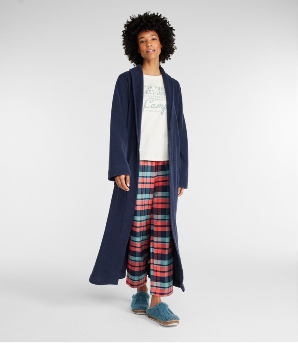 Women's Winter Fleece Robe, Wrap-Front - Image 4