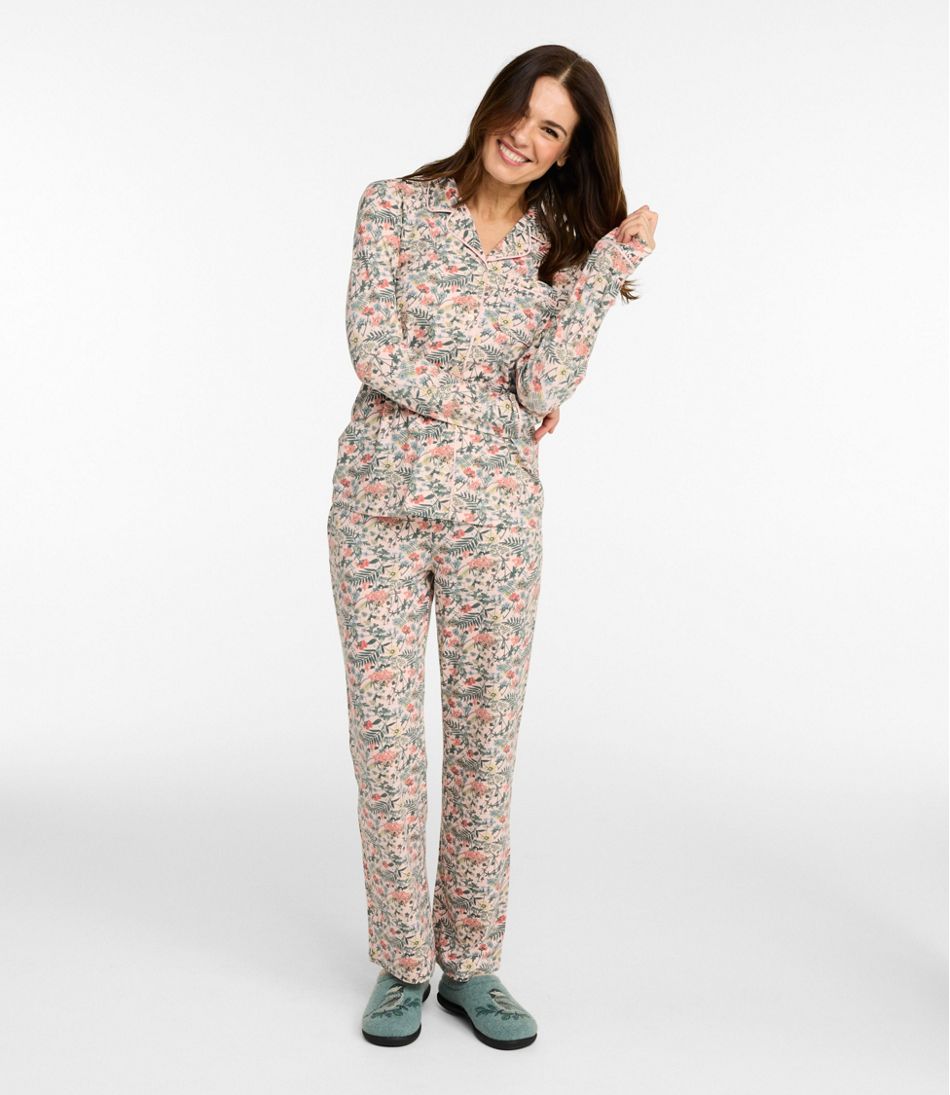 Women's Super-Soft Shrink-Free Pajama Set, Button-Front - Image 2