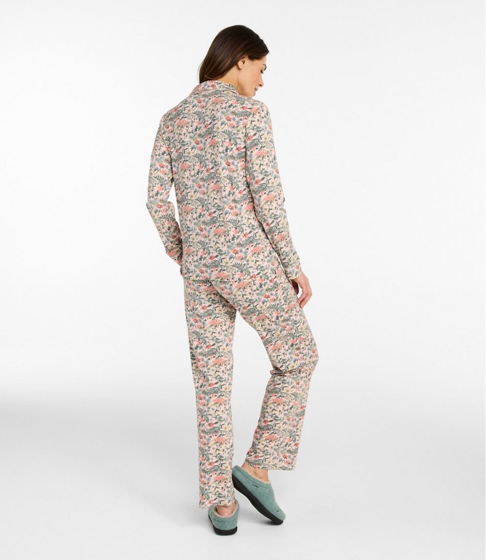 Women's Super-Soft Shrink-Free Pajama Set, Button-Front - Image 3