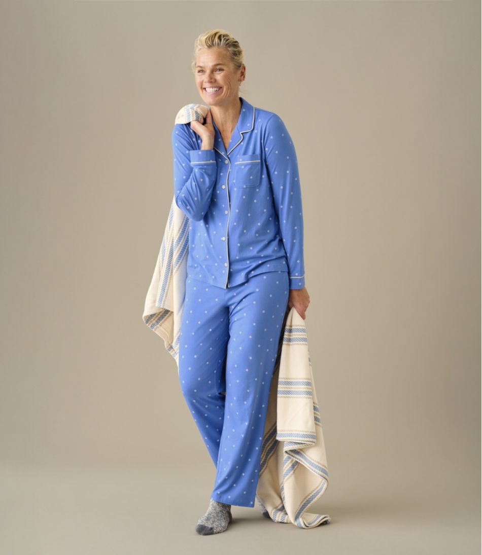 Women's Super-Soft Shrink-Free Pajama Set, Button-Front - Image 7